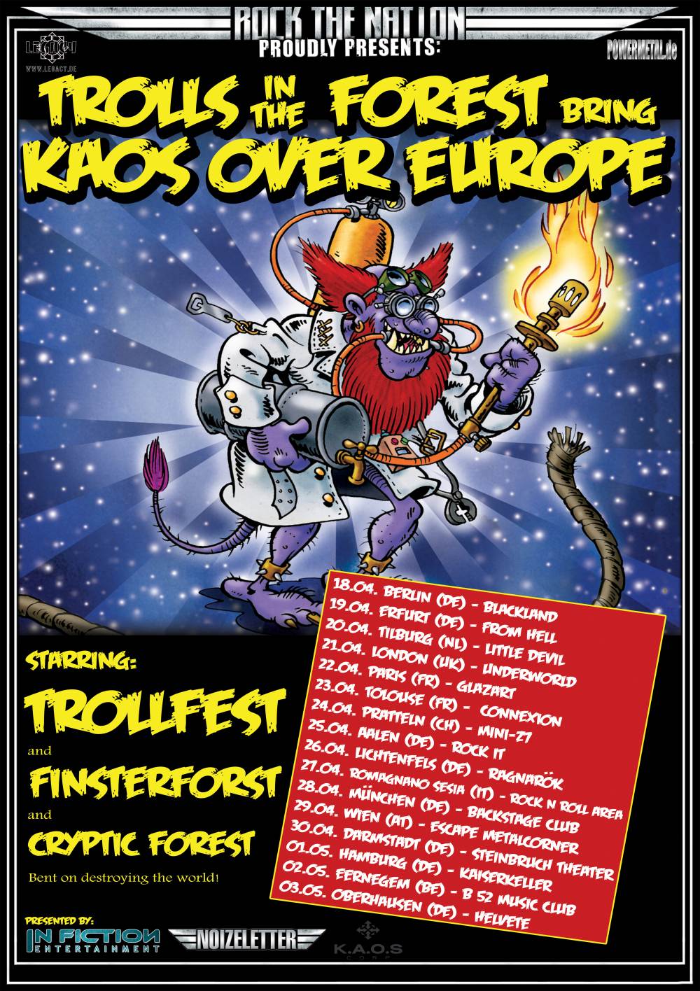Trollfest - Finsterforst - Cryptic Forest - Trolls in the forest Tour 2014 Trollfest - Finsterforst - Cryptic Forest - Trolls in the forest Tour 2014